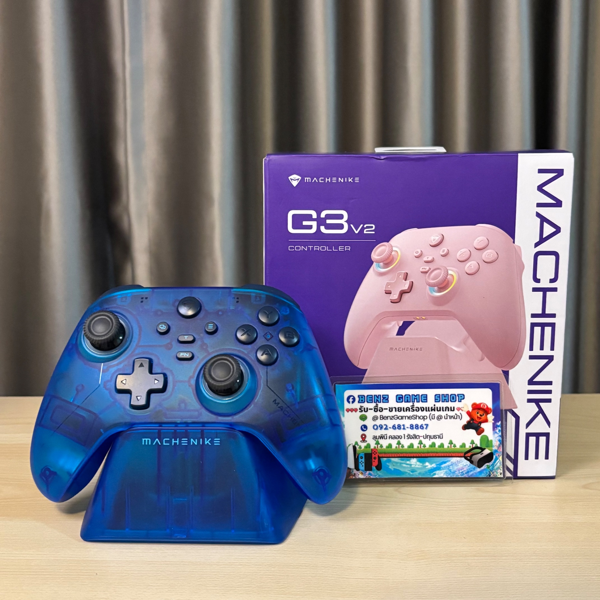 Machenike G3 v2 Controller (สีน้ำเงินใส) — NS/PC/มือถือ