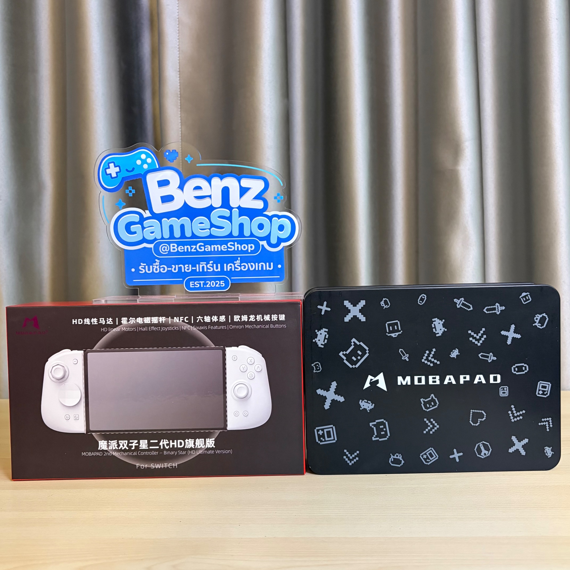 MOBAPAD จอยแยกสีชมพู สำหรับ Nintendo Switch