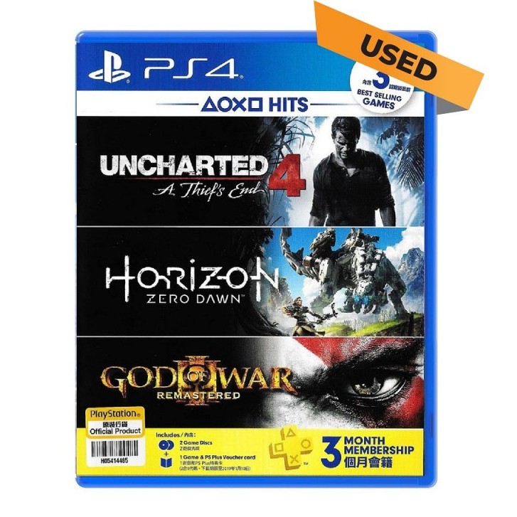 Uncharted 4 + Horizon Zero Dawn + God of War III Remastered — PS4 Hits 3 เกม (PS4)